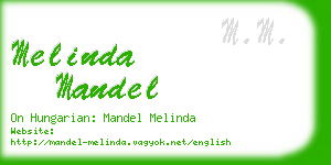 melinda mandel business card